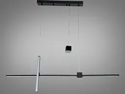 Підвісна люстра LED Diasha 5221A/1100BK чорна 27 Вт 5 м² - мініатюра 5