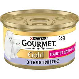 Вологий корм для кошенят Gourmet Gold паштет з телятиною 85 г 12592358
