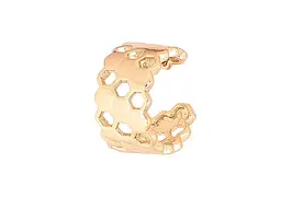 Сережки Xuping моно-кафа позолота 18K "Візерунок стільники" 290794