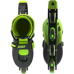 Роликові ковзани Neon Inline розмір 30-33 зелений (NT07G4) - мініатюра 3