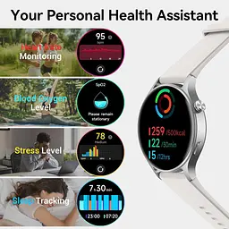 Смарт-годинник Fitpolo AR-01 з AMOLED 1.3" дисплеєм Bluetooth дзвінками водонепроникний 3ATM з підтримкою Android IOS 120 спортивних режимів круглий сірий (SKU-142) - мініатюра 5