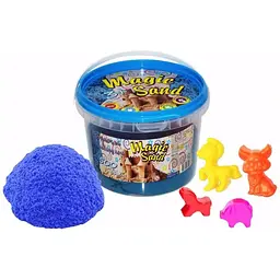 Кінетичний пісок Strateg Magic Sand у відрі 500 г 371-2 Блакитний