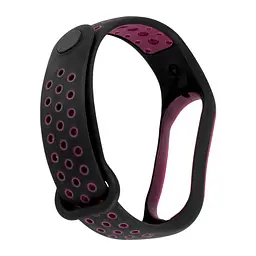 Ремінець Nike Sport Mi Band 5/6/7 Black Purple - мініатюра 2