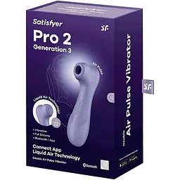 Вакуумний стимулятор Satisfyer Pro 2 Generation 3 with Liquid Air Connect App Lilac (SO8405) [108494] - мініатюра 8