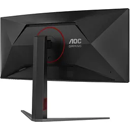 TFT 34" AOC CU34G4Z, WQHD, Fast VA, вигн., 240Гц, 2хHDMI, DP, USB-hub, HAS, чорно-червоний - мініатюра 4