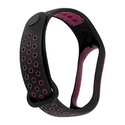 Ремінець Nike Sport Mi Band 5/6/7 Чорний Purple - мініатюра 2