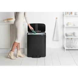 Бак для сміття Brabantia Bo Pedal чорний матовий 60 л (211362) - мініатюра 7