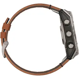 Смарт-годинник Garmin Fenix 8 AMOLED Sapphire 51mm Titanium with Chestnut Leather Band [010-02905-40] [115083] - мініатюра 5
