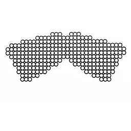 Маска в наявності Bijoux Indiscrets - Erika Mask, вінілова, клейове кріплення, без зав'язок