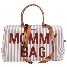 Сумка Childhome Mommy bag stripes nude/terracotta (CWMBBSTNR) - мініатюра 3
