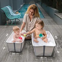 Ванночка складна Stokke Flexi Bath XL, білий (535901) - мініатюра 4