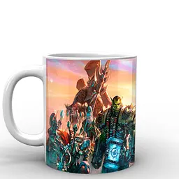 Кухоль GeekLand World of Warcraft всі персонажі WW.02.15 330 мл білий - мініатюра 2