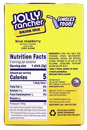 Порошковий напій Jolly Rancher Water Drink Mix Blue Raspberry 6 стіків - мініатюра 6