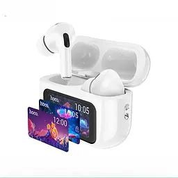 Бездротові навушники Hoco EW72 Soar true wireless ANC Noise reduction + кейс з екраном білі