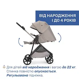 Коляска 2 в 1 Chicco Seety Бежева (87097.43.01)  - мініатюра 8