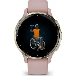 Смарт-годинник Garmin Venu 3S Soft Gold Stainless Steel Bezel with Dust Rose Case and Silicone Band (010-02785-03/53) [111835] - мініатюра 7