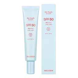 Матуючий сонцезахисний крем для обличчя HOLLYSKIN Dry Touch SPF 50 Sun Cream, 40 мл