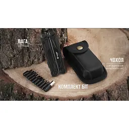 Мультитул Multi Tool Ganzo G303-B, Чорний - мініатюра 7