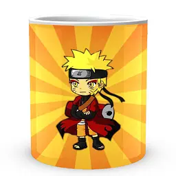 Кухоль GeekLand Наруто Naruto Жовті промені NA.02.587 330 мл білий - мініатюра 2