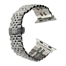 Ремінець Rolex Steel 5 Beads Apple Watch 42/44/45/46/49 mm Silver - мініатюра 2