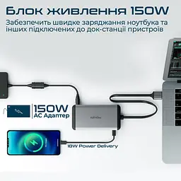 USB-Хаб Promate USB Хаб на 13 портів (versahub-mst.grey) - мініатюра 6