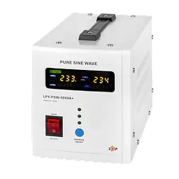 ДБЖ з правильною синусоїдою 12V LPY-PSW-500VA+ (350Вт) 5A/10A - мініатюра 5