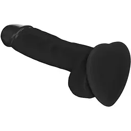 Реалістичний фалоімітатор Strap-On-Me Soft Realistic Dildo Black - Size M - мініатюра 2