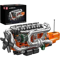 Конструктор Mould King Mking Двигун і коробка передач Inline-6 Truck (10200) [161064]