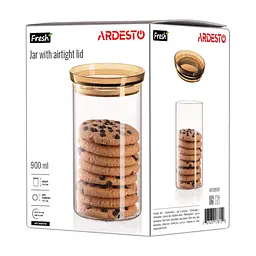 Банка ARDESTO Fresh 900 мл, скло, пластик, прозорий (AR1309SFM) - мініатюра 7
