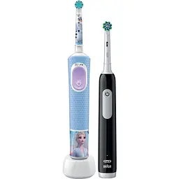 Набір електричних зубних щіток Oral-B Family Edition: Vitality Pro Series 1 Vitality & Kids Холодне Серце 2, 2 шт. - мініатюра 2
