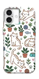 TPU чохол Demsky Cats pattern для Apple iPhone 16 Plus (6.7")