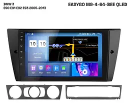 Штатна автомагнітола EasyGo M9-4-64-BEE QLED BMW 3 E90 E91 E92 E93 2005-2013