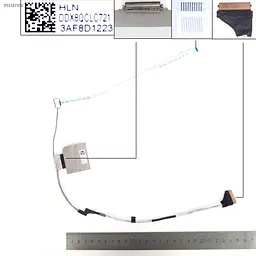 Шлейф матриці для HP ProBook 450 455 650 G8 series, (eDP 30pin, DDX8QCLC721, Оригінал)