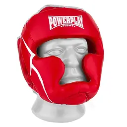 Боксерський тренувальний шолом Power Play 3100 PU, червоний - XS тренувальний