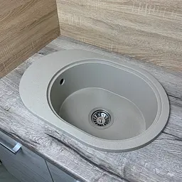 Кухонна мийка Adamant Ovale 610x420x180 Sand сахара 638223, Sand - мініатюра 3