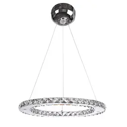 Люстра підвісна Brille кришталева для холу LED 33W NW CH (BR-975S/1)