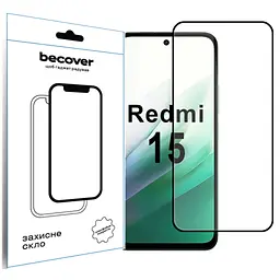 Скло захисне BeCover Xiaomi Redmi 15 Black (713905) - мініатюра 2