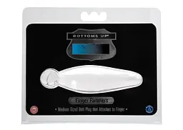 Анальна пробка середня Topco Sales Bottoms Up Finger Rammers, 10.2х2.5 см, білий - мініатюра 3