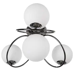 Люстра Brille молекула стельова в спальню E27 60W BK (BL-320S/4) - мініатюра 2