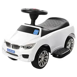 Дитяча каталка-толокар M 3503B-1 Білий, з батьківською ручкою