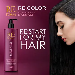 Реконструюючий бальзам Re:form Re:color Збереження кольору і відновлення фарбованого волосся 400 мл - мініатюра 7