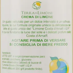 Лікер Terra di Limoni Crema di limoncello Costa d'Amalfi, 17%, 0,7 л (Q5895) - мініатюра 4