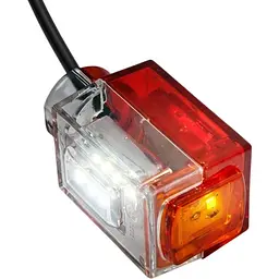 Вставка LED в Габаритні вогні Ріжки CERAY 12/24V Триколірна 67 x 45 мм 1 шт. (Л 005)