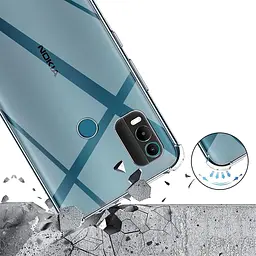 Панель BeCover Anti-Shock для Nokia C21 Plus Clear (707571) - мініатюра 5