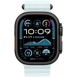 Смарт-годинник Apple Watch Ultra 2 49mm Black Titanium Case with Ice Blue Ocean Band [MYTC3+MYP83] [114882] - мініатюра 2