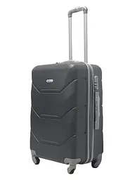 Валіза середня M ABS-пластик Milano bag 147M 66×46×29см 80л Сірий