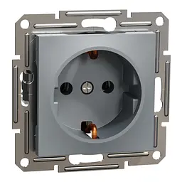 Розетка Schneider Electric ASFORA сталь (EPH2900162) - мініатюра 2