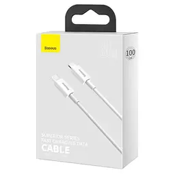 Кабель Baseus Superior Series Fast Charging Data Cable Type-C to iP PD 20W 1m White - мініатюра 3