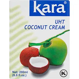 Вершки кокосові Kara натуральні пастеризовані 24%, 200 мл (585469) - мініатюра 2