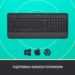 Клавіатура Logitech Signature K650 USB/Bluetooth UA Graphite (920-010945) - мініатюра 6